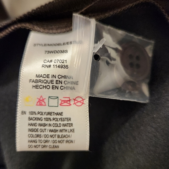 NWT Simons RD style vegan leather coat / dress - Picture 3 of 8